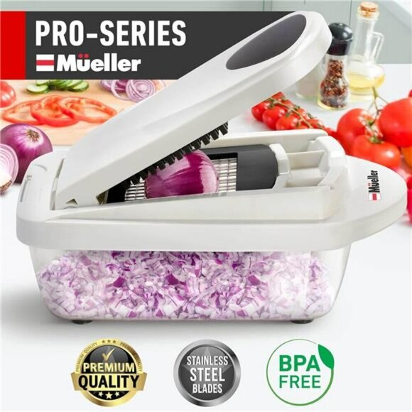 Mueller Pro-Series 10-in-1 Vegetable Chopper Onion Mincer Cutter Dicer Slicer - Picture 2 of 7